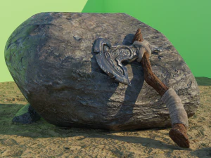 Viking Axe Low-poly 3D Model