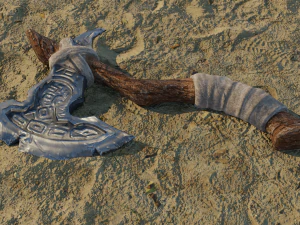 Viking Axe Low-poly 3D Model