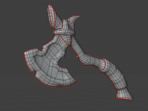 Viking Axe Low-poly 3D Model