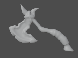 Viking Axe Low-poly 3D Model