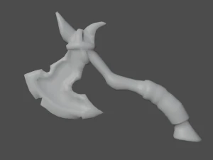 Viking Axe Low-poly 3D Model