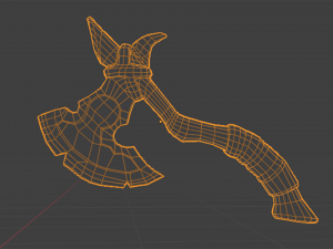 Viking Axe Low-poly 3D Model