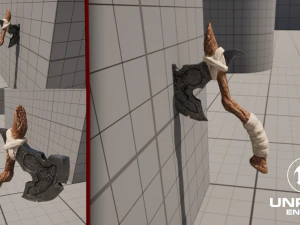 Viking Axe Low-poly 3D Model