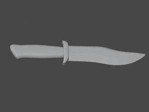 Hunting Knife Low-poly 3Dモデル