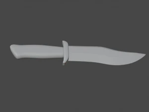 Hunting Knife Low-poly 3D Model