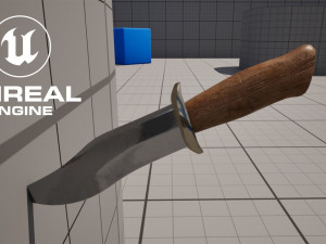 Hunting Knife Low-poly 3Dモデル