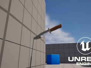 Hunting Knife Low-poly 3Dモデル