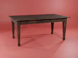 Tavolo da ufficio in legno Low-poly Modello 3D