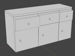 Old Kitchen Game-Ready Collection Low-poly 3D Model