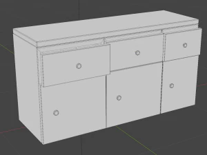 Old Kitchen Game-Ready Collection Low-poly 3D Model