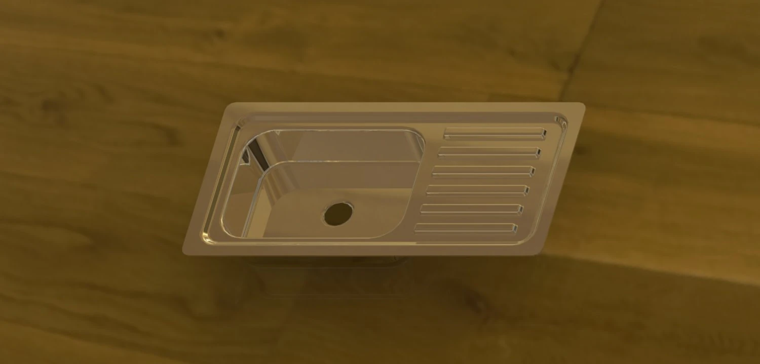 厨房水槽 3D 模型 .c4d .max .obj .3ds .fbx .stl .blend 