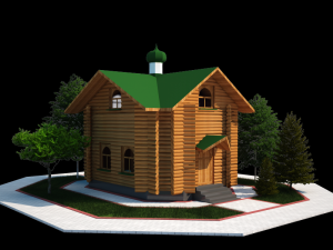 church house 3D-Modell