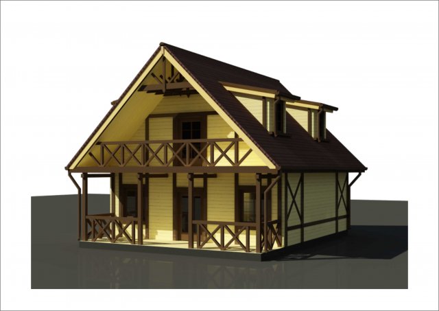 little house Modèle 3D .c4d .max .obj .3ds .fbx .stl .blend 