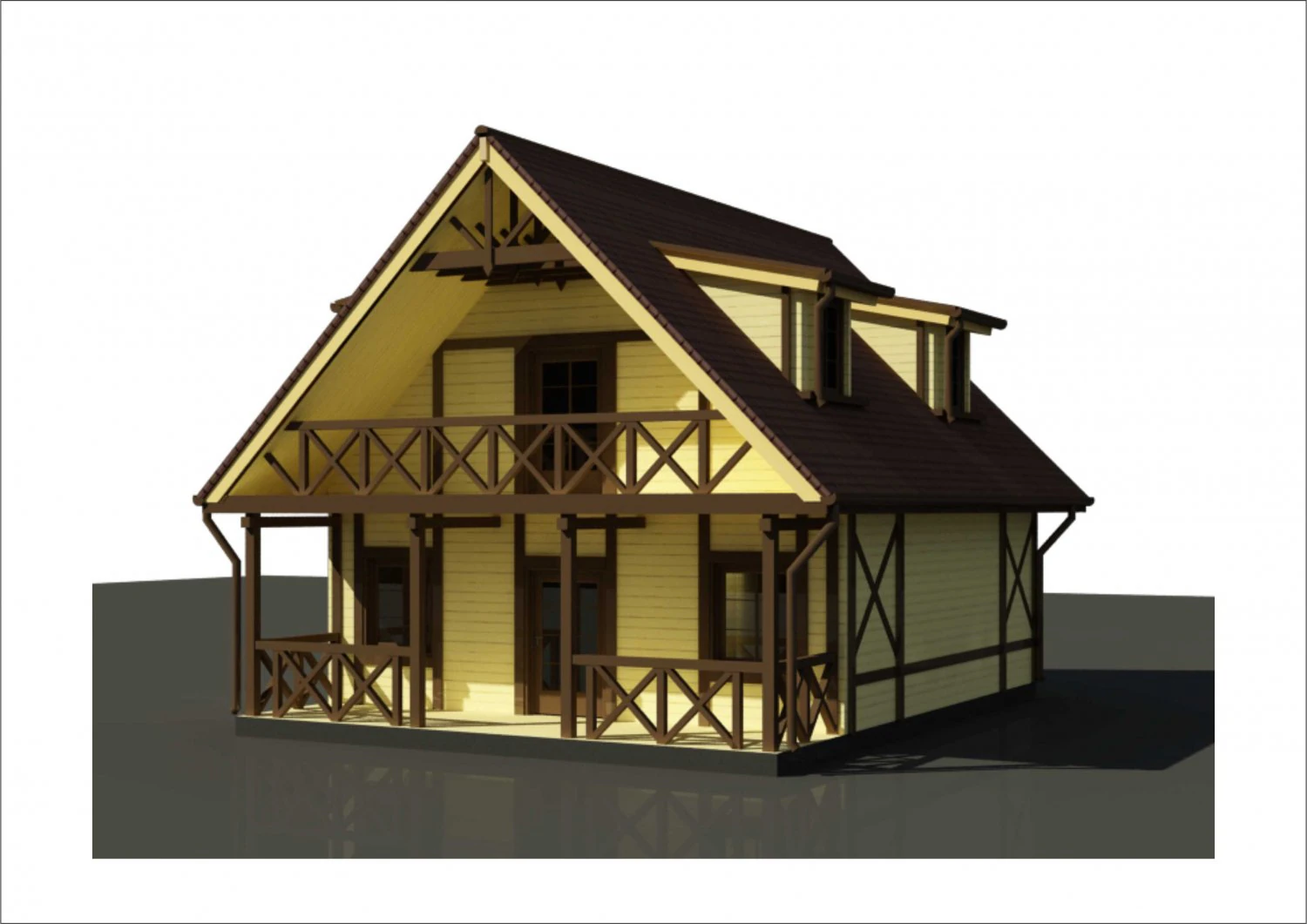 little house 3D Model .c4d .max .obj .3ds .fbx .stl .blend 