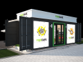 Container cafe Modello 3D