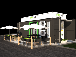 Container cafe 3D Model