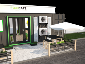 Container cafe 3D Model