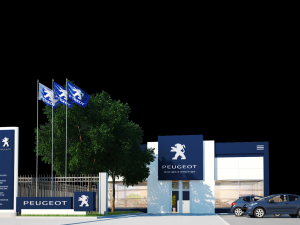 Peugeot saloon Modello 3D