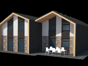 4 bedroom house 3D Model