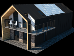 2 bedroom house 3D Модель