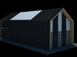 2 bedroom house Modello 3D