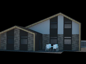 3 bedroom house 3D Model