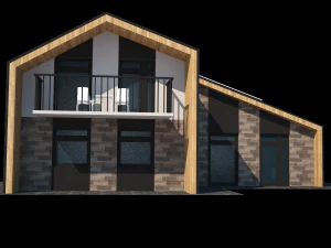 3 bedroom house 3D Model
