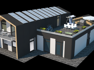 3 bedroom house version 3D Model