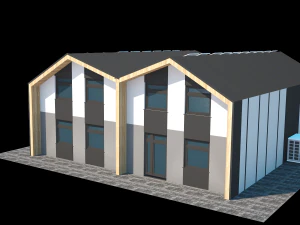 3 bedroom house version 03 3D Model