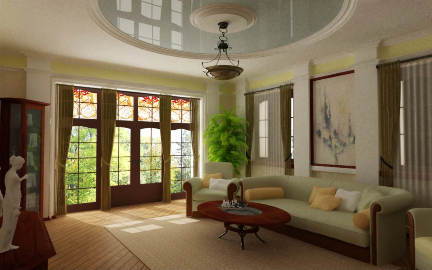 Hall 3D Model .c4d .max .obj .3ds .fbx .stl .blend 