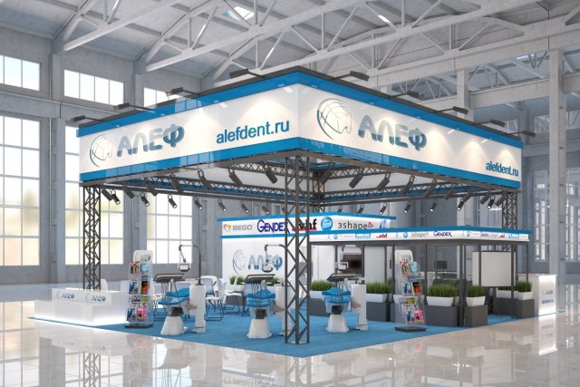 Expo stend 3D Model .c4d .max .obj .3ds .fbx .stl .blend 