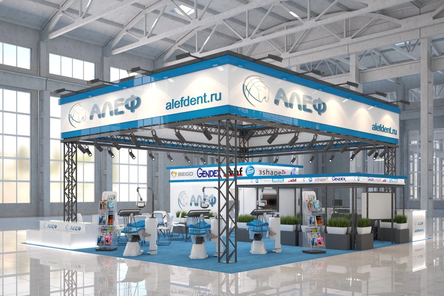 Expo stend 3D Model .c4d .max .obj .3ds .fbx .stl .blend 