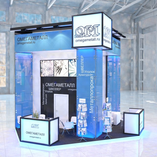 Expo stend Model 3D .c4d .max .obj .3ds .fbx .stl .blend 