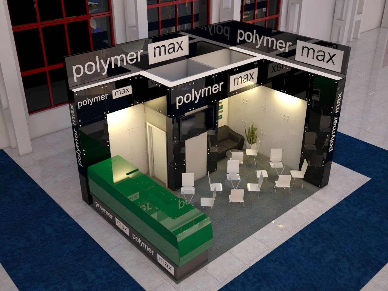 Expo stend 3D Model .c4d .max .obj .3ds .fbx .stl .blend 
