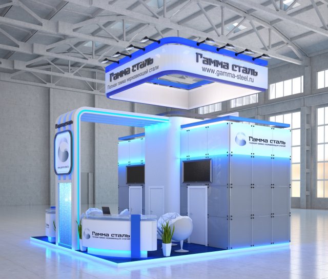 Expo stend 3D Model .c4d .max .obj .3ds .fbx .stl .blend 
