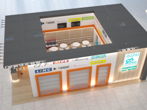 Expo stend 3D मॉडल