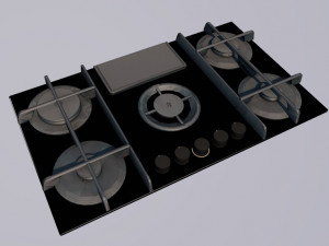 hob hood nicolatesla flame 3D Model
