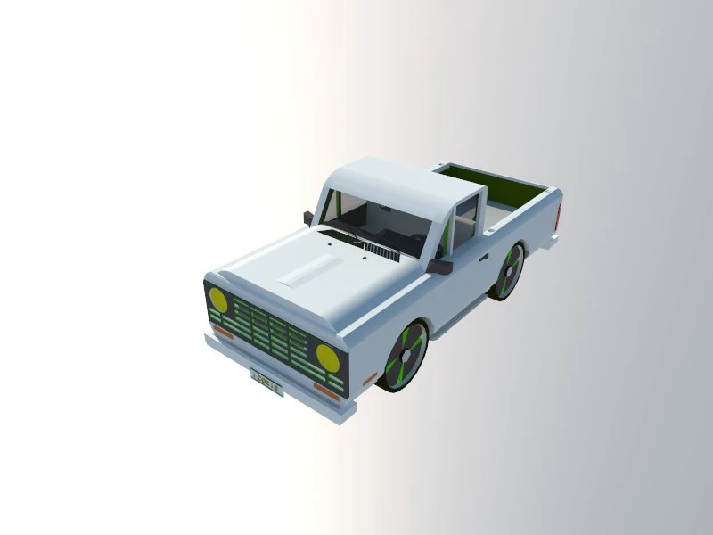 Pickup 3D Model .c4d .max .obj .3ds .fbx .stl .blend