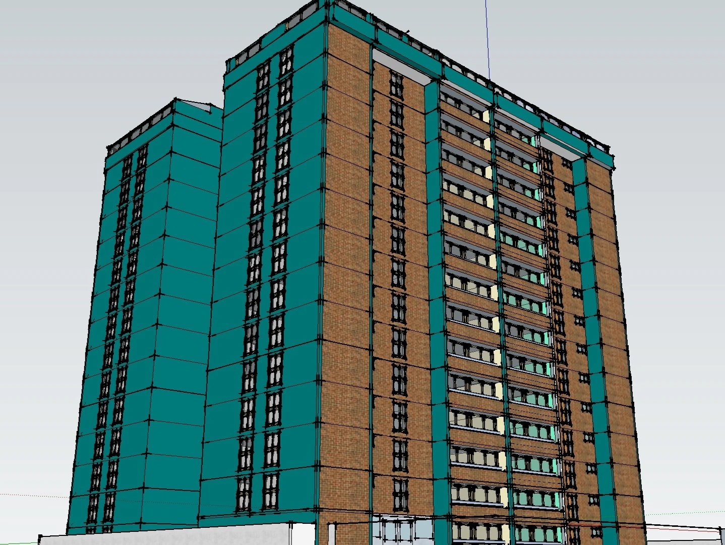 Building 3D Model .c4d .max .obj .3ds .fbx .stl .blend