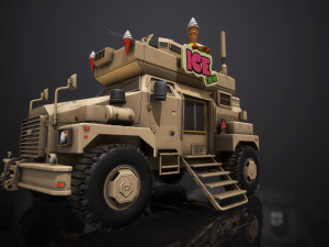 ice cream truck 3D Model