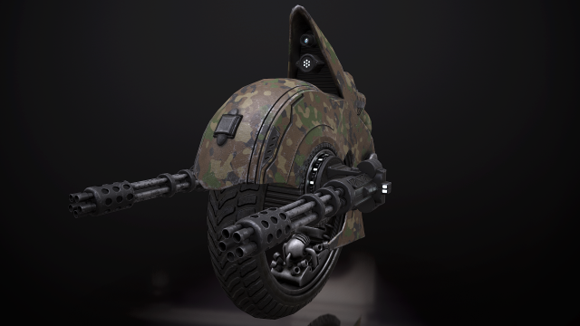 military drone Modello 3D .c4d .max .obj .3ds .fbx .stl .blend 