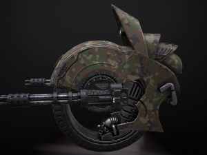 military drone Modello 3D