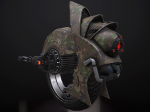 military drone Modello 3D