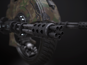 military drone Modello 3D