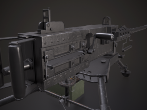 machine - browning m2 3D 모델