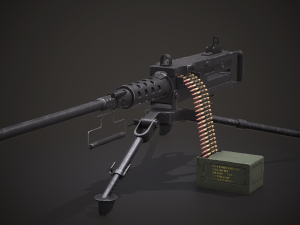 machine - browning m2 3D 모델