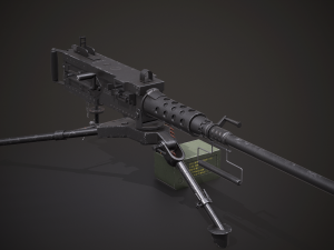 machine - browning m2 3D 모델
