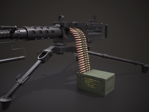 machine - browning m2 3D 모델