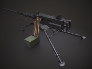machine - browning m2 3D 모델