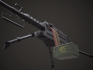 machine - browning m2 3D 모델